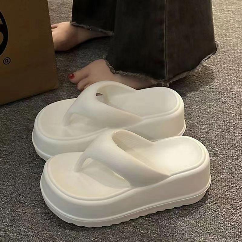 

Женские босоножки на каблуке, женские шлепанцы на каблуке, летние пляжные шлепанцы из этиленвинилацетата на толстой подошве, модные мягкие тапочки на платформе с облаками 35 белый