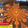 LED Crystal Table Lamp Waterdrop Projector 3/16 Colors Touch Adjustable Romantic Diamond Atmosphere Light USB Touch Night Light