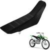 Capa de Assento para Moto de Dirt Bike Canelada com Pegada Macia para KLX 140 KLX140 KLX140G KLX140L KLX140R KLX140RF 2015-2024 Pit Bike Protetor de Superfície Antiderrapante Preto