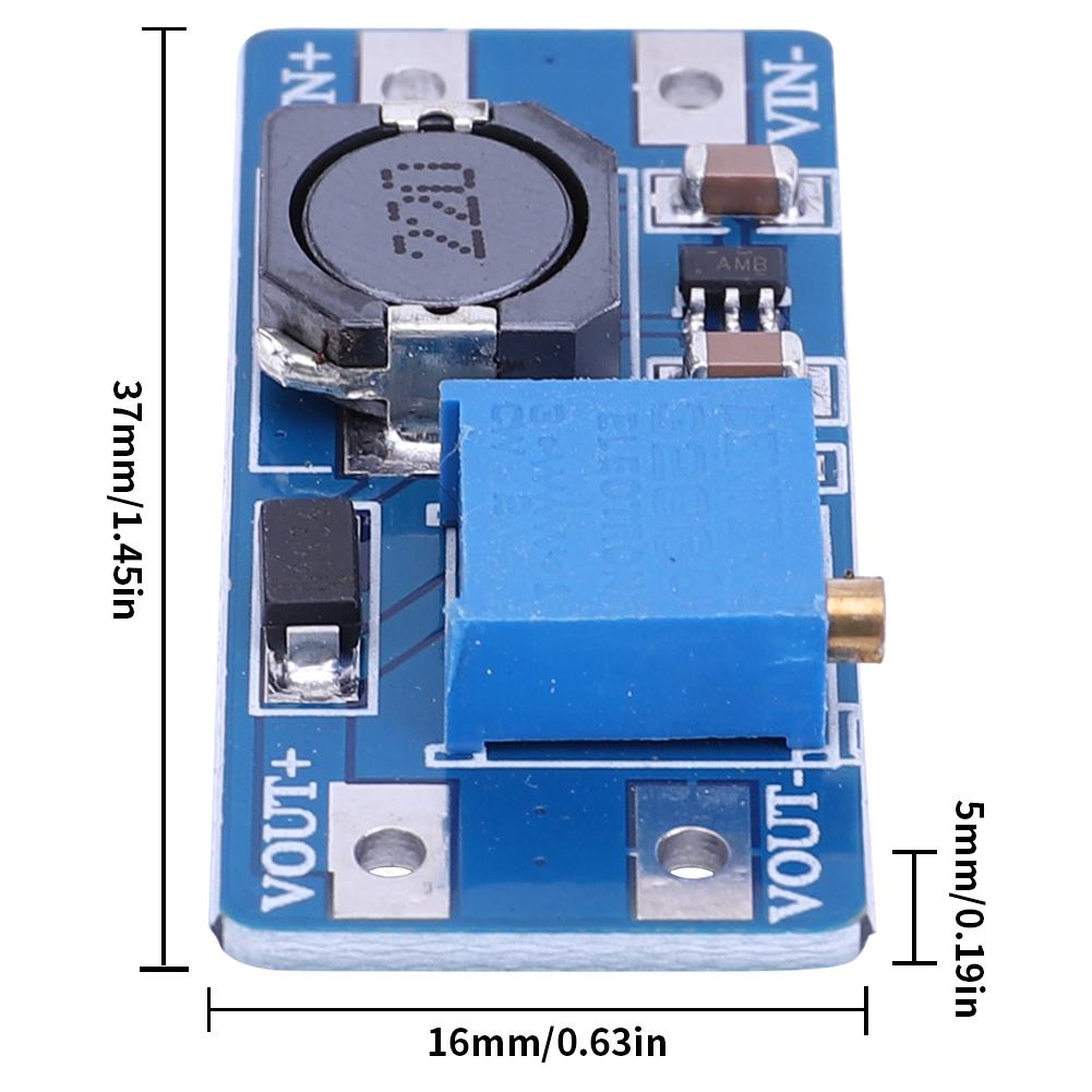 10PCS MT3608 DC-DC Step Up Converter Module Adjustable Booster Power Supply Module Voltage Regulator 2A Max 2V-24V To 5/9/12/28V