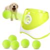 Dog Ball Automatic Ball Launcher Toy for Robo Pitcher with 3 Adjustable Distances and 6 Mini Tennis Plastic Automatic Dog Ball Launcher for Small and