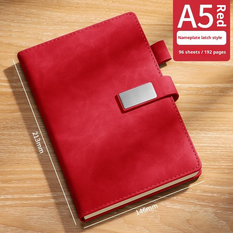 Vintage A5 Leather Notebook With Personalized Soft Cover For Business Meetings And College Life