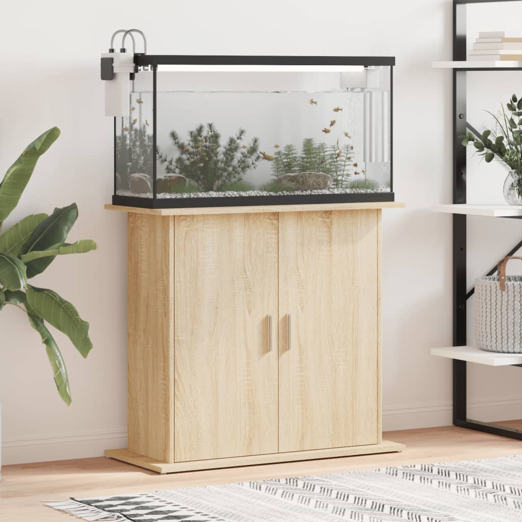 Vidaxl Skříňka pod akvárium, Dub Sonoma, 81x36x73 cm