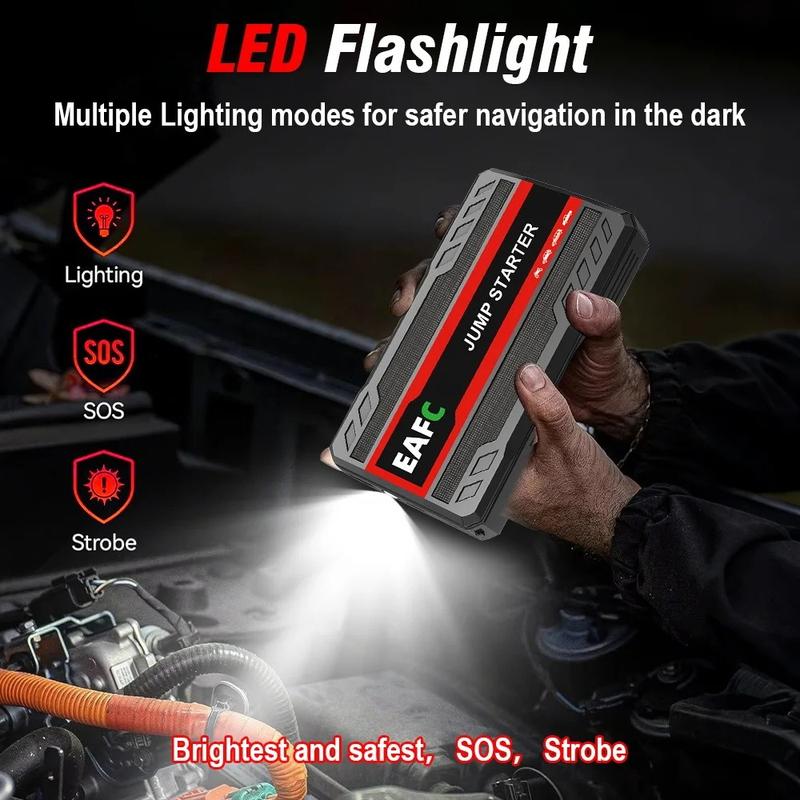 4000A/2000A/600A Portable Car Jump Starter PowerBank Booster Charger 12V Starting Device Petrol Diesel Car Booster JumpStarter