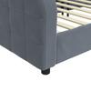 Daybed Dark Grey 80x200 Cm Velvet