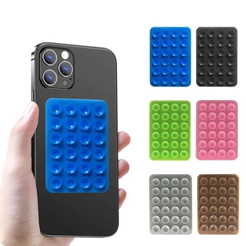 Double-Sided Silicone Suction Pad - Adhesive Rubber Sucker for Mobile Phone Fixing
