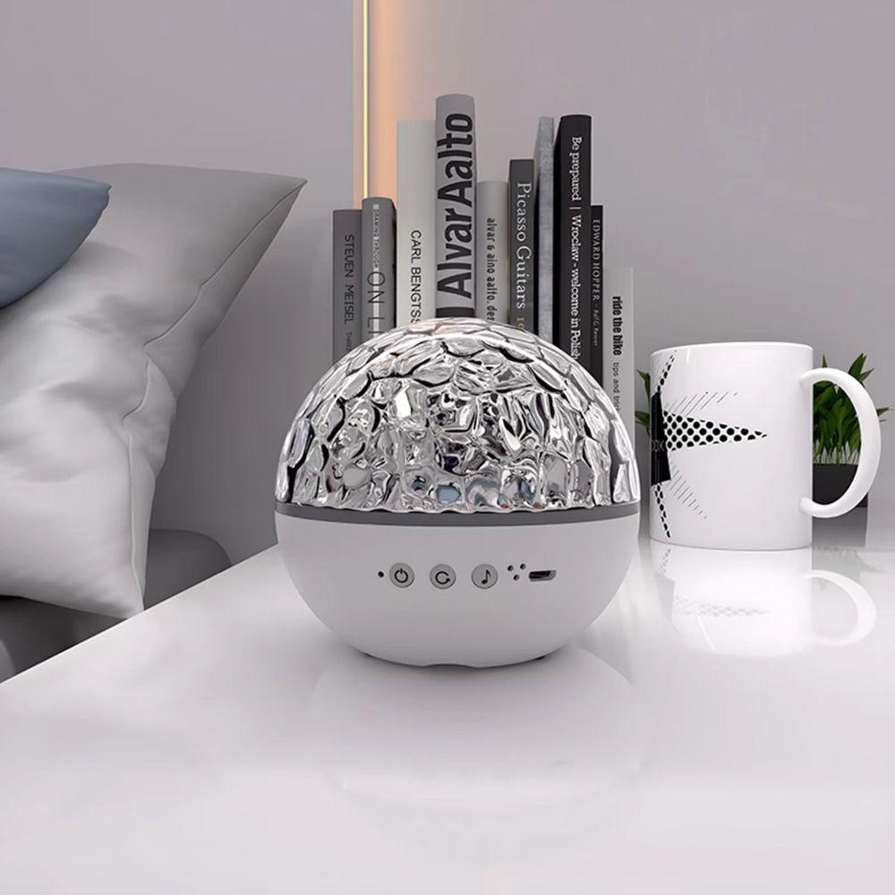 Portable Music Box Water Wave Projection Lamp Atmosphere Gifts Night Lights for Model Nightlight Ceiling