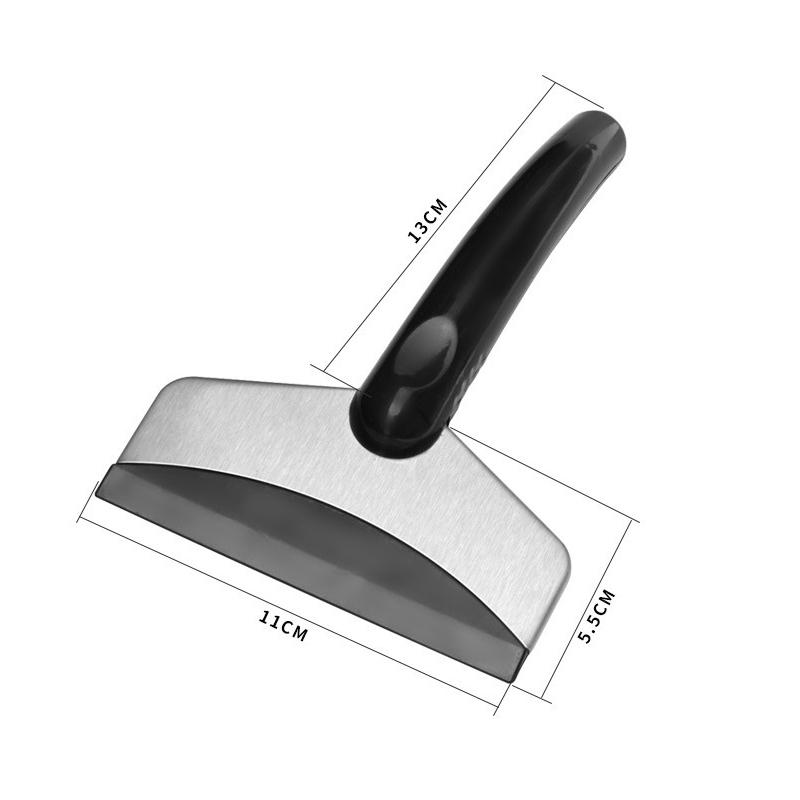Car Glass Window Defrosting Device Stainless Steel Snow Shovel Snowscraper Snow Shoveling and Ice Clearing Tool Car Snow Brush