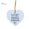 Friendship Ornaments for True Friends Star/Heart Shape Friendship Keepsake Hanging Plaque Christmas Souvenir Gifts for Women Sisters