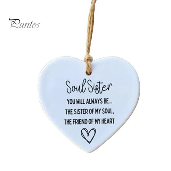 Friendship Ornaments for True Friends Star/Heart Shape Friendship Keepsake Hanging Plaque Christmas Souvenir Gifts for Women Sisters