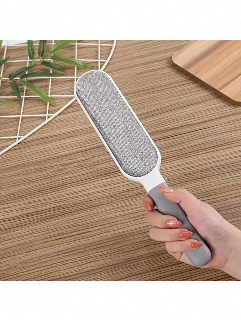 1pc Reusable Dust Cleaning Brush, Double-Sided Pet Hair Remover, Manual Static Hair Removal Brush, Suitable For Cats, Clothes, Sofa
