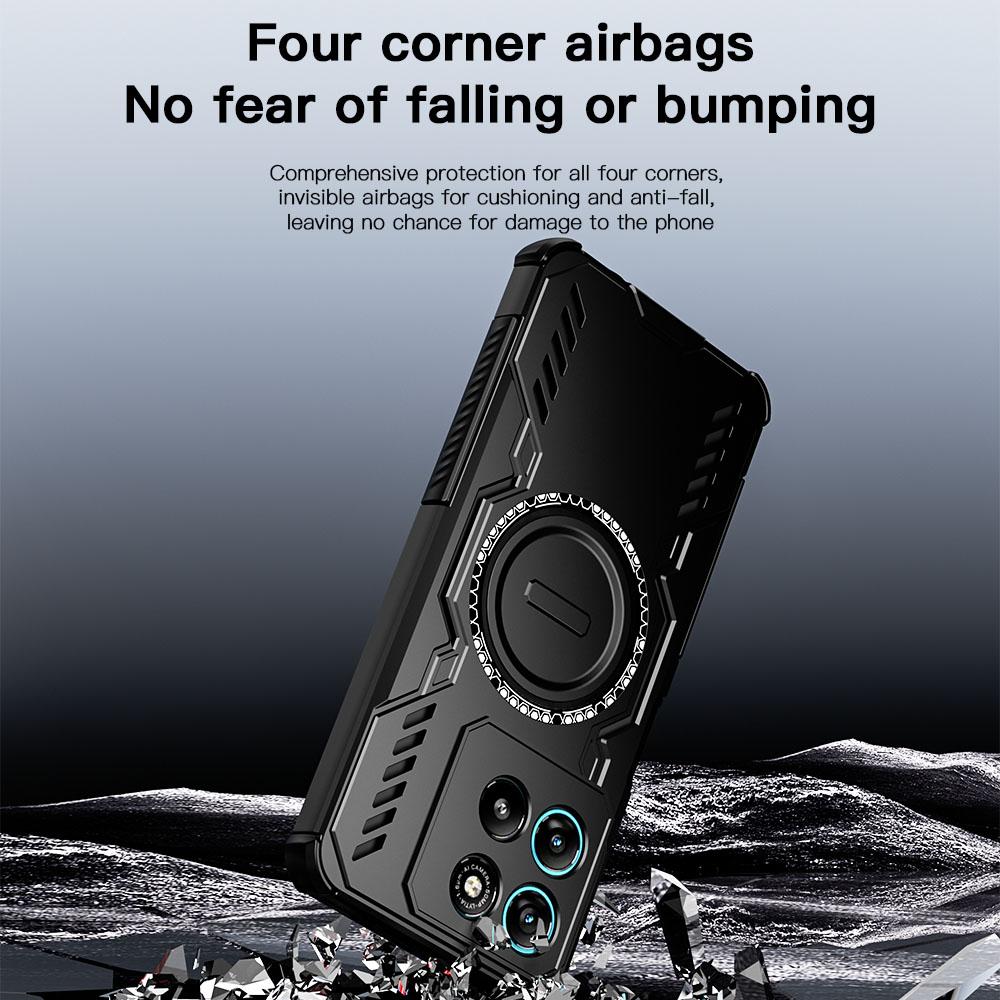 KEYSION Heat Dissipation Case for Motorola G86 5G G57 G67 Power Magnetic Cooling Shockproof Phone Cover for MOTO G100 G15 G75 5G