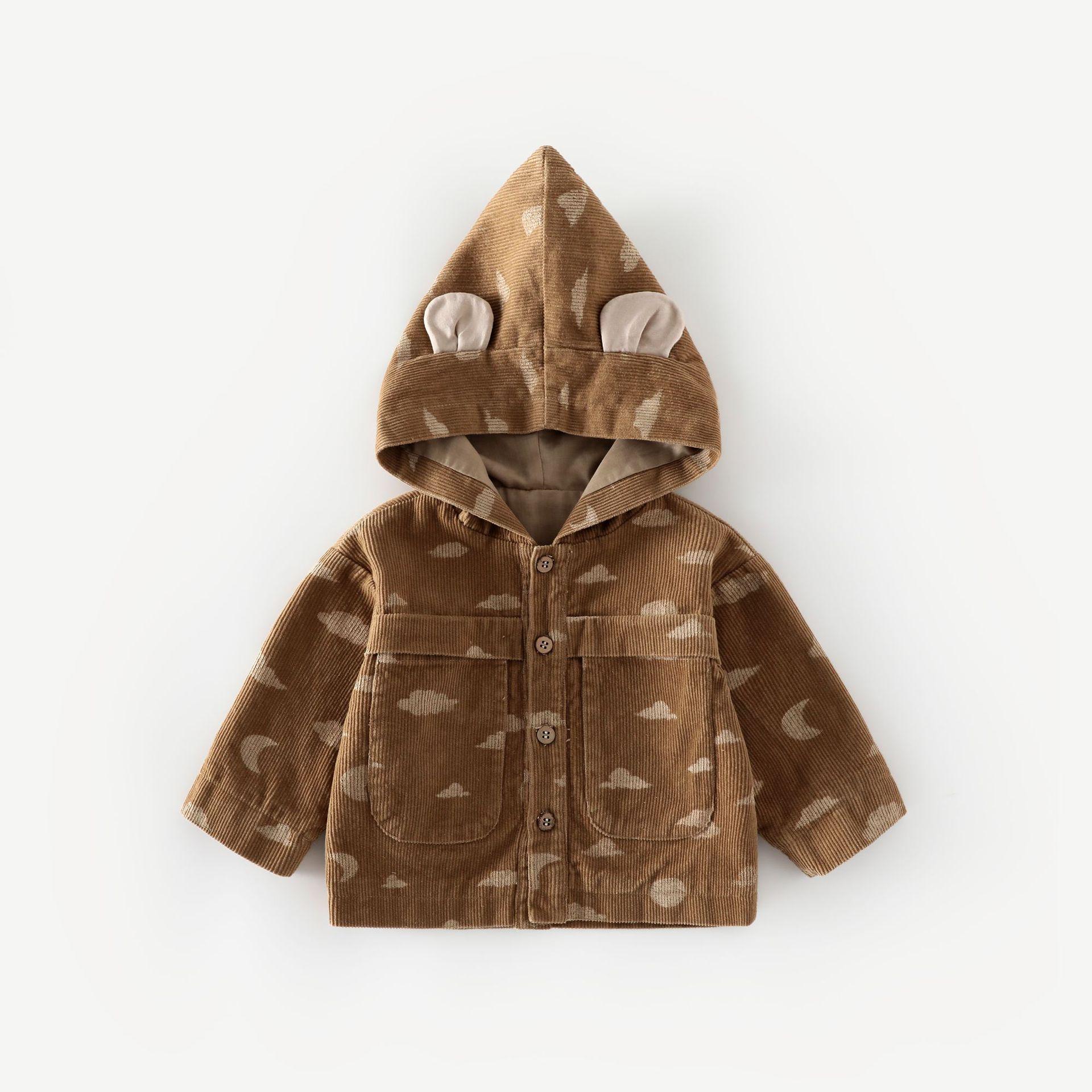 

Стильный худи с принтом для мальчиков, осень 2025 - Детская мода в корейском стиле, верхняя одежда 80