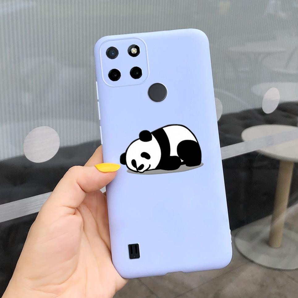 Dragon Cool Black Cases For Realme C25s C25Y Case Cartoon Animals Soft Silicone Matte Bumper On Realme C25Y C 25 Y S Candy Color