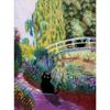 1pc Frameless Claude Monet Artworks Interesting Cute Black Cat Lotus Pond Poster Canvas Paintings for Living Room Home Decor