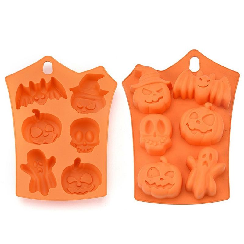 Creative Happy Halloween Silicone Pumpkin Cake Silicone Mold Kitchen Bake Tools