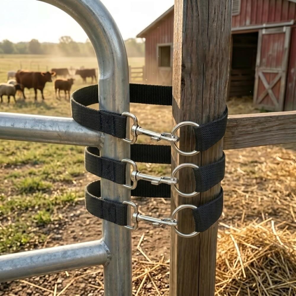 3Pcs Single-Loop Door Rope Lock Ropes 50cm Rope Noose Buckle Rope Lock Livestock Pen Gates
