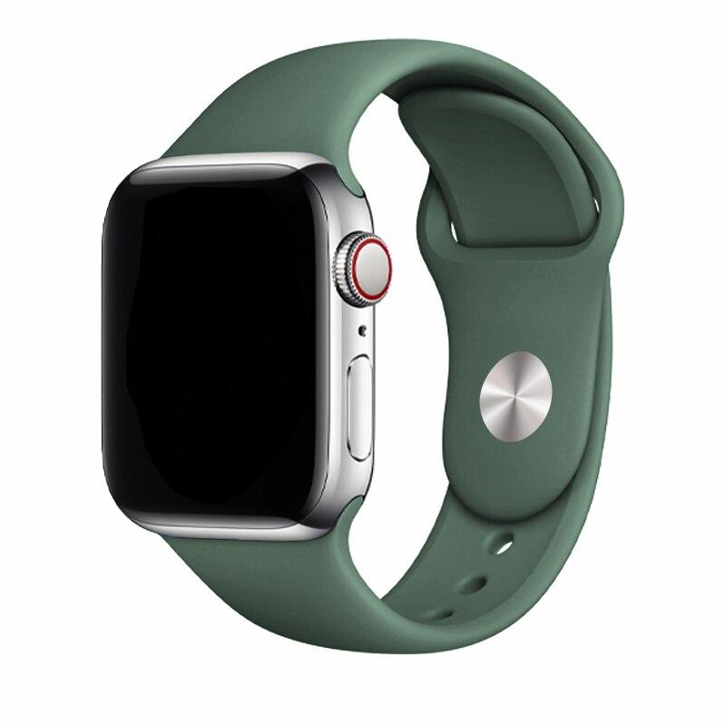 Silikonový řemínek pro řemínek Apple Watch 44 mm 49 mm 45 mm 41 mm 40 mm 42 mm 38 mm náramek iwatch série 9 7 se 3 4 5 6 8 Pásek Ultra2