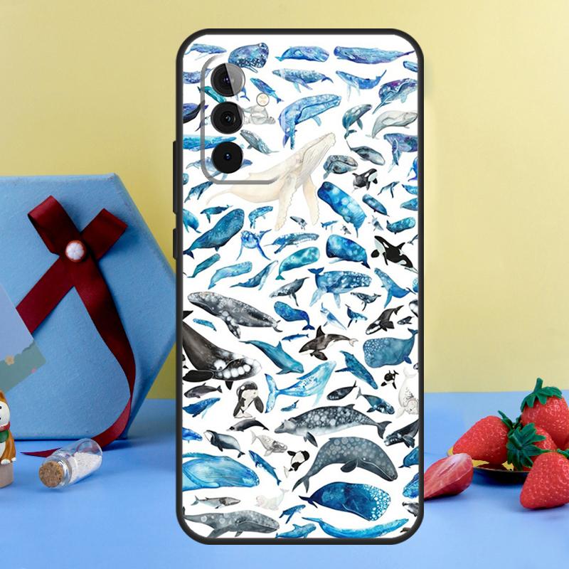 Orcas Killer Whales Case For Samsung Galaxy A14 A54 A34 A12 A22 A32 A52 S A51 A71 A13 A23 A33 A53 A15 A25 Cover