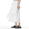 Summer Plus Size Women's Loose Slim Look Old A- Line Skirt Grinding Solid Color Trendy Casual Daily Commute