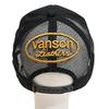 Vanson NVCP-2509 Twill Mesh Cap, Bone, Men's Biker/Motorcycle Hat (JP, Alphabet, Free Size, Black)