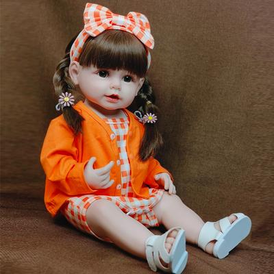 Realistické panenky Reborn realistické celosilikonové dětské bebe vinylové 50CM panenka pro novorozence, princezna, batole, hračka dárek