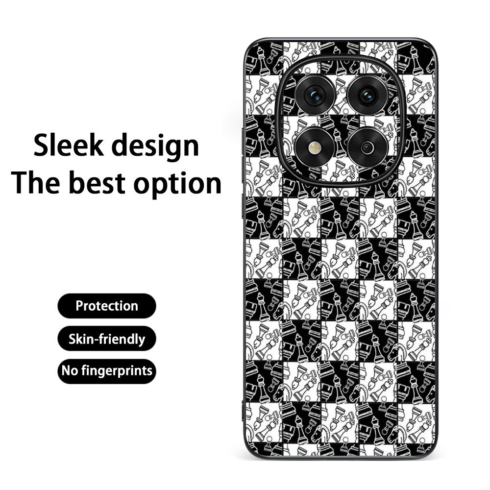 Stylish Chess retro simple design Phone Case For Redmi Note 14 13 12 11 Pro Plus S 5G 14C A3 Soft Black Phone Cover