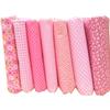 7-teiliges Set Baumwollstoff Nähen Verschiedene Muster Stoff Patchwork Quilting Stoffsets zum Handnähen