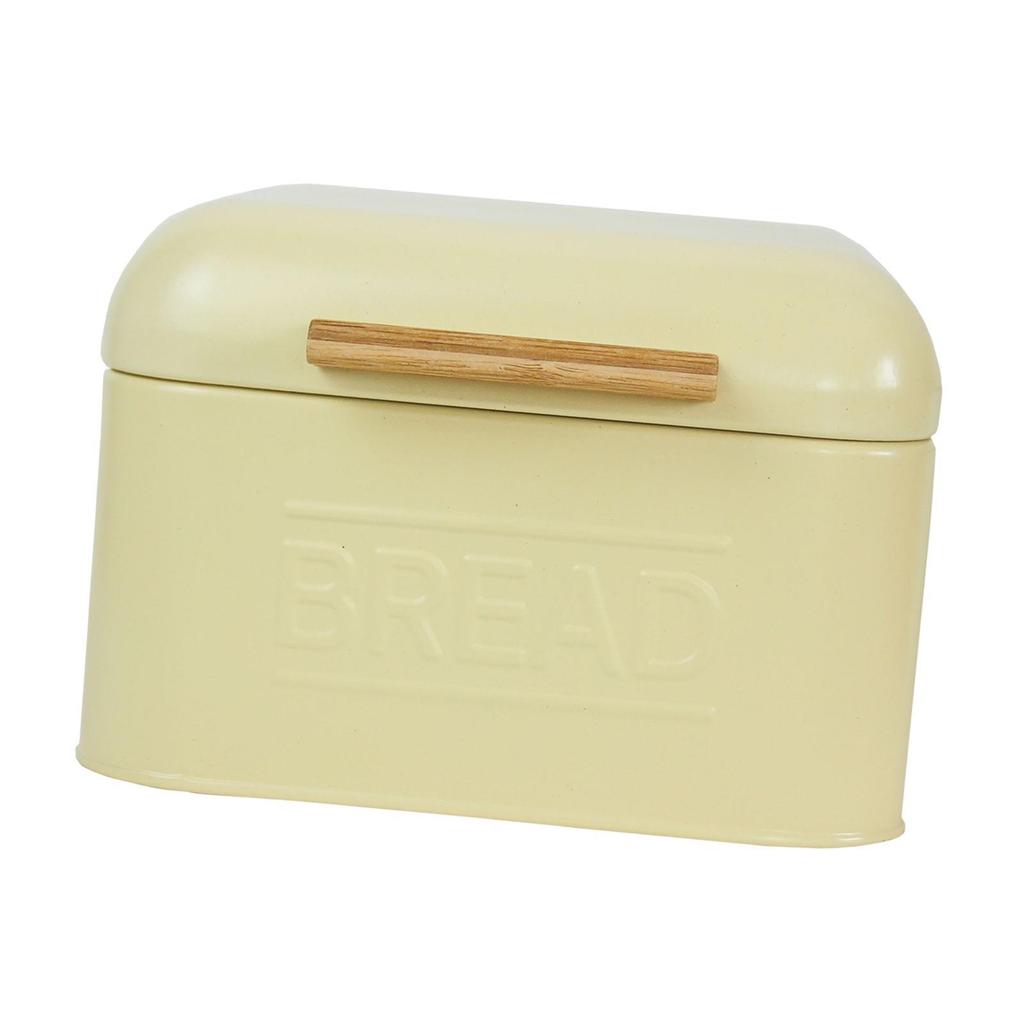 Farmhouse Iron Bread Box Bin Flip Top Storage Sundries Organizer for Countertop Home Coffee Shop