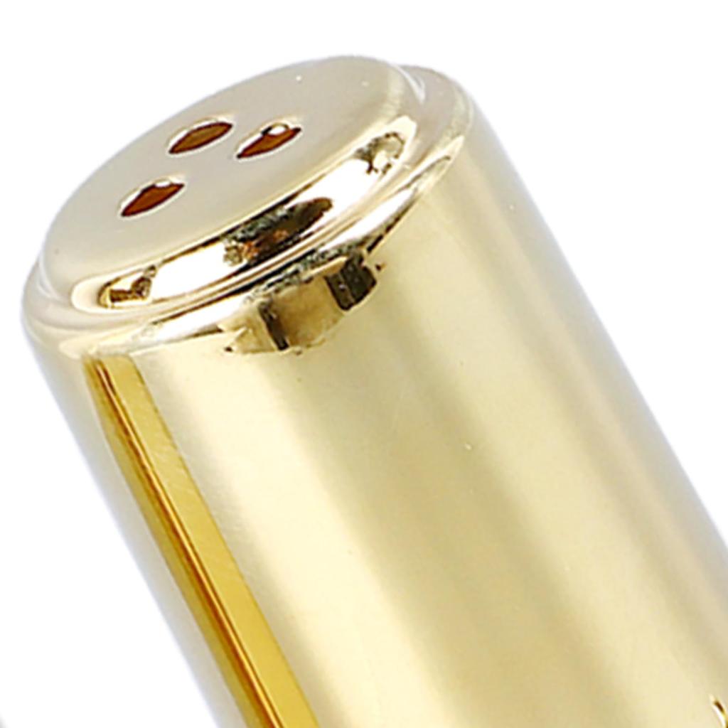 J-ouuo Alto Saxophone Mouthpiece, Gold-Colored Metal Multifunctional Saxophone Mouthpiece Kit for Practice (6C)