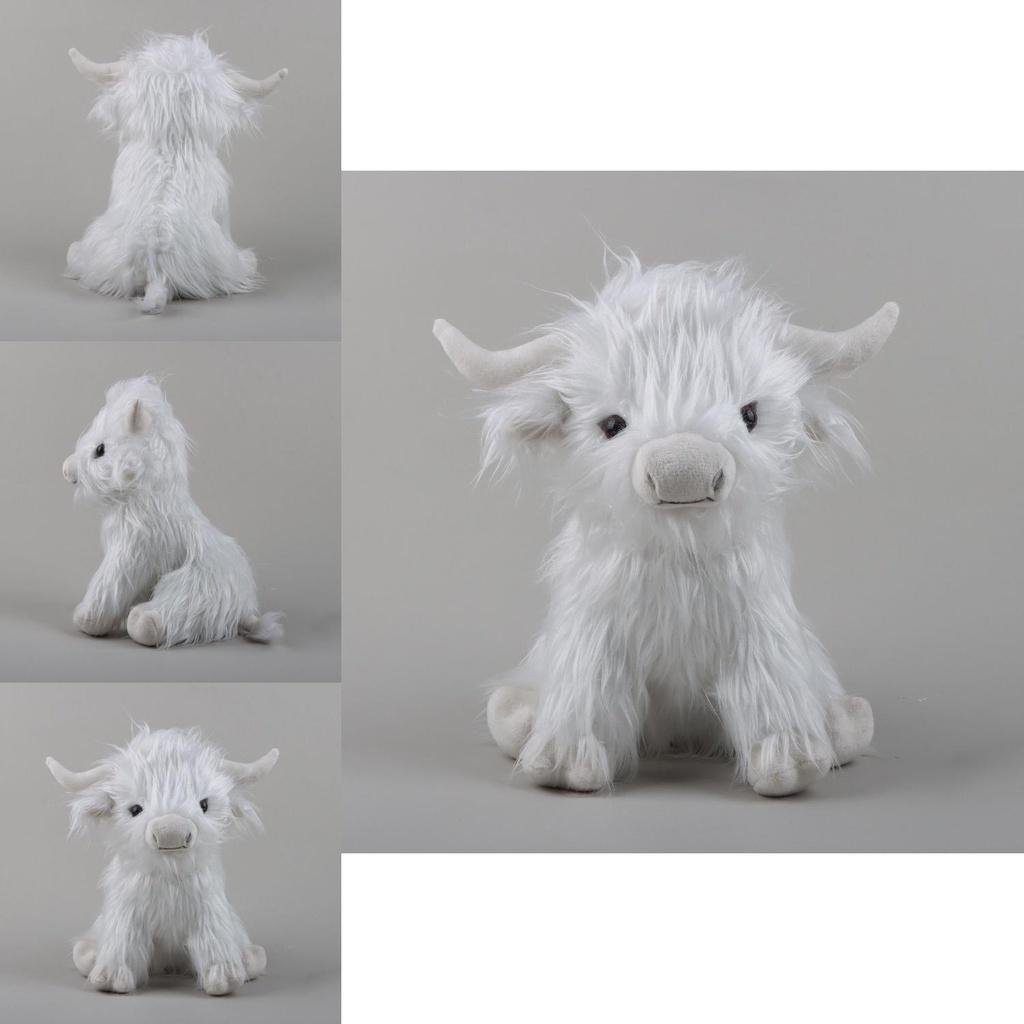 Adorable 9.4in Scottish Highland Cow Plush Toy Gift For Kids