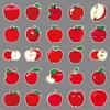 50 Mela Personalità Cartone Animato Carino Serie Frutta Decorativa Custodia per Cellulare Valigia Piccoli Adesivi Freschi