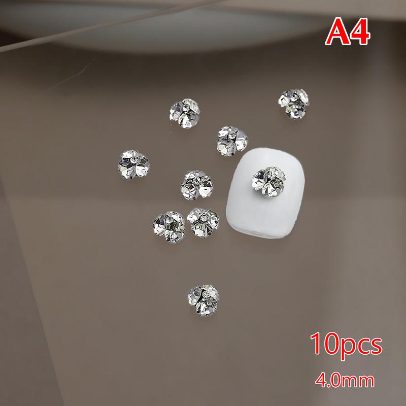 

10 шт. Блестящие мини 2 мм-6 мм Белые Прозрачные Полупрозрачные Кучка Бриллиантов Нейл-арт Ювелирные Украшения Декорации Маникюрные Украшения