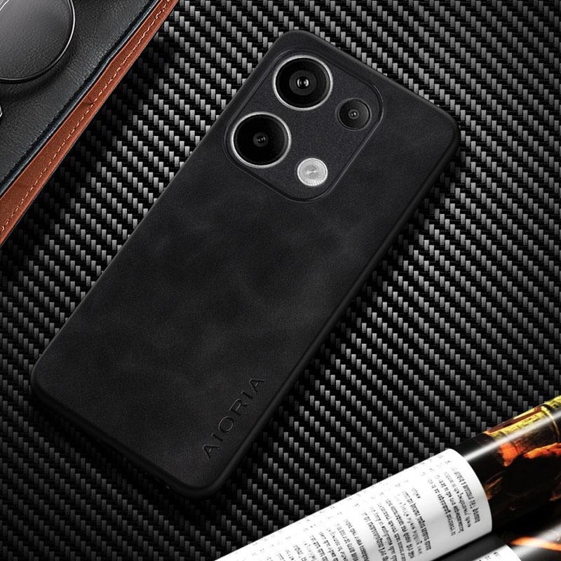 Leather Case For Xiaomi POCO M6 M5S M5 M4 M3 Pro Coque Silky Feel Durable Matte Cover for Poco M6 Pro Case Funda