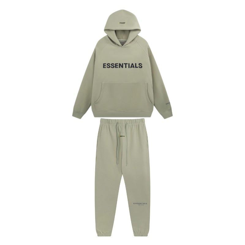 Essentials Streetwear Oversized Hoodie Men Women With Reflective 3D Letter Print Cotton Fleece Warm Loose Fit Sweatshirt