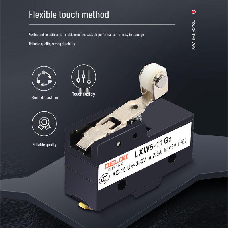 Delixi LXW5 Series Micro Switch: Travel Limit Models G1, G2, 11M, 11N1, 11Q1, 11Q2.