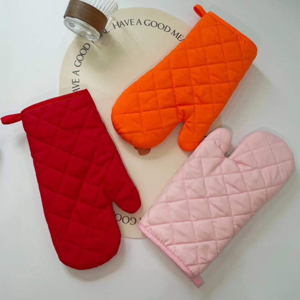 Neu Verdickte Mikrowellen-Herd-Handschuhe Backofen Spezielle Isolierung und Anti-Verbrühungs-Baumwollmaterial