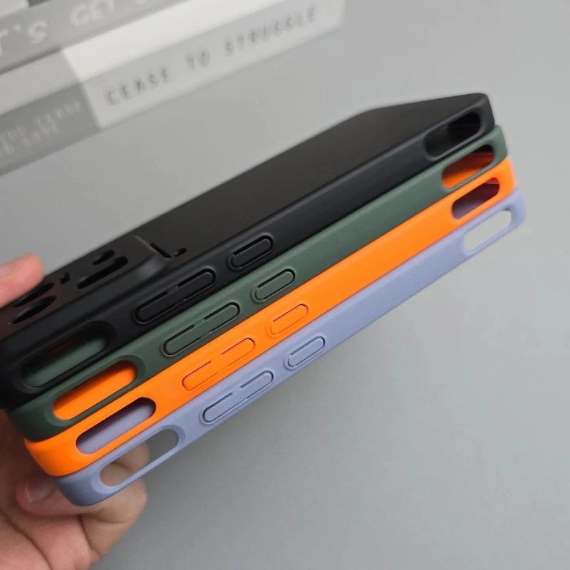 Hard PC Shockproof Case For OPPO Reno 16 16Pro Simple Solid Color Matte Lens Protection Phone Cover For Reno16 Pro Bumper Shell
