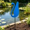 Outdoor Garden Centerpiece Flamingos Yard Decorations, Plastic Flamingo Lawn Statue with Metal Stakes, Weather Vibrant Decor Resistant Ornaments & for