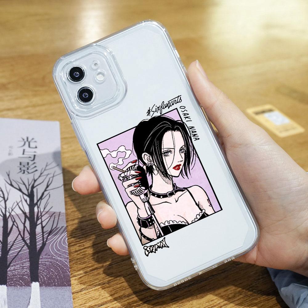 Japan Anime Nana Oosaki Phone Case For iPhone 17 16 15 11 12 14 13 Pro Max Mini X XR 7 Plus SE 17E Shockproof Transparent Cover