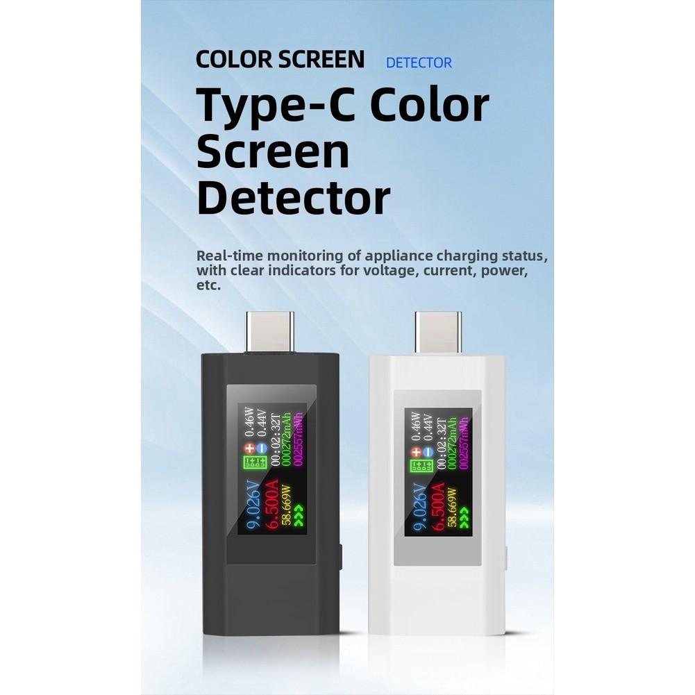 TypeC Charger Test Detector 430V Bidirectional Voltage Current Display with LCD Screen for QC 20 and QC 30 Devices