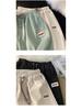 Trendy Solid Color Harajuku Loose Fit Sports Pants for Spring/Autumn
