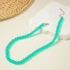 Cross Border Summer Fresh Colorful Bead Necklace for Women's Seaside Vacation Fashion Dopamine Transparent Bead Matching Necklace
