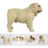 Cabilock Adorable Simulated Dog Figurine High-Grade Plastic Dog Model for Home Decoration and Collectibles Lightweight