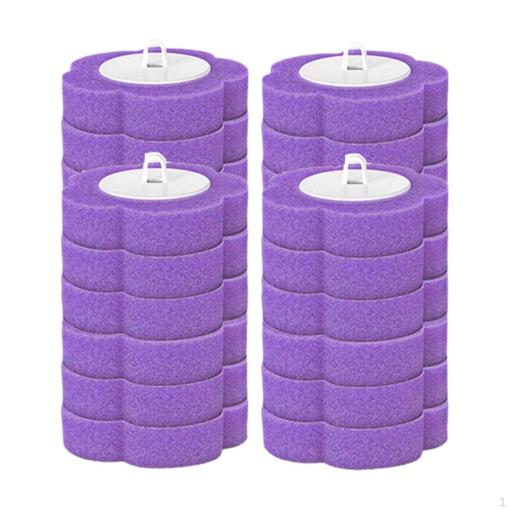 24 Hygienic Sponge Refills for Toilet Brush And Cleaner.