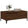  Coffee Table, Brown Oak, 90x50x36.5 Cm