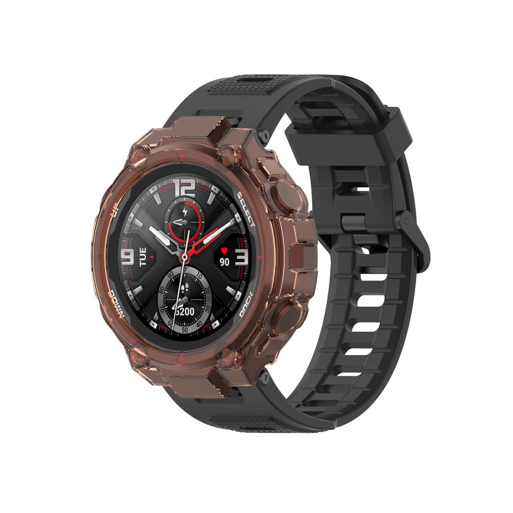 עבור Huami Amazfit T Rex כיסוי סיליקון שקוף רך TPU פגוש כיסוי מגן עבור Amazfit T-Rex Pro שלד מגן