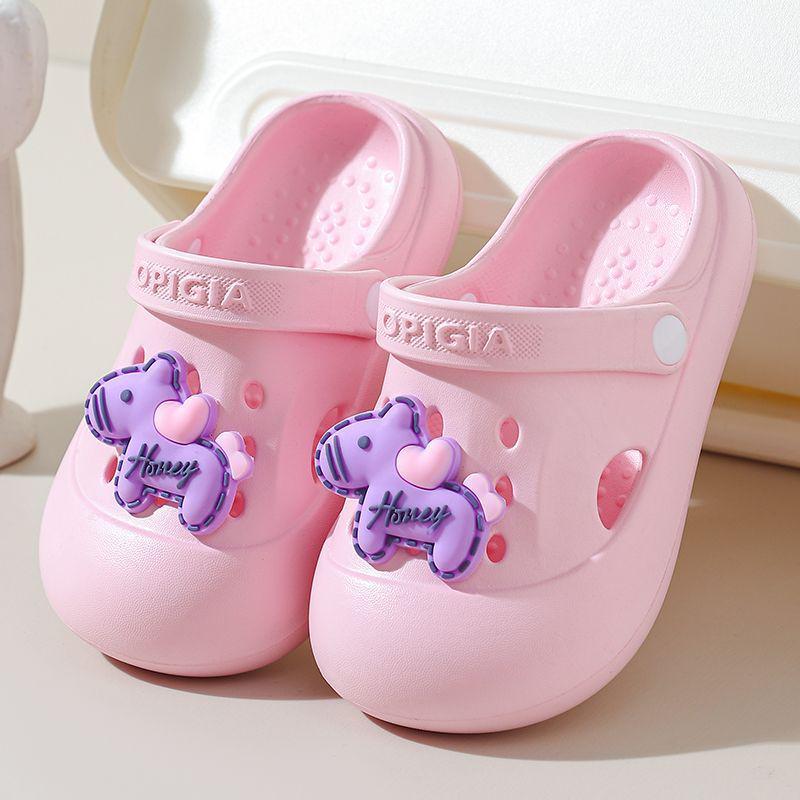 Children's Cute Non-Slip Cartoon Beach Slippers, Closed-Toe Summer Shoes for Girls, 2026 Model