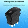 5pin Laser Push Button Rocker Toggle Switch Blue LED Bar Light Auto Led Light Bar Rocker Switch Waterproof