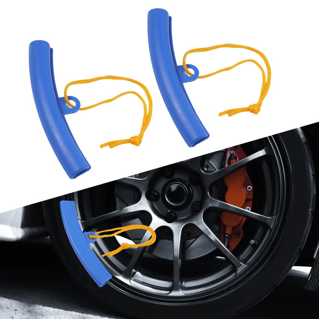 Car Tire Change Guard Rim Blue Polyethylene Rubber
